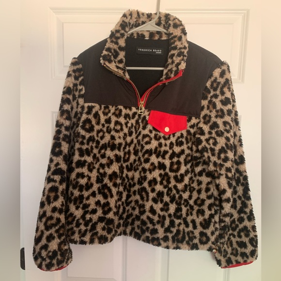 Veronica Beard Jackets & Blazers - Veronica Beard Cheetah Print Quarter Zip